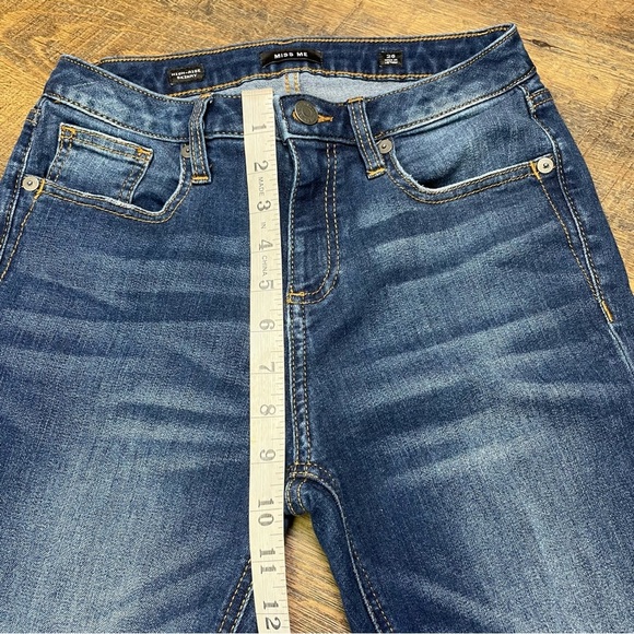MISS ME Jeans Womens 26x28 High Rise Skinny Plain Pockets Stretch Split Hem - Picture 10 of 10